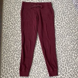 Mossimo Burgundy Joggers Small